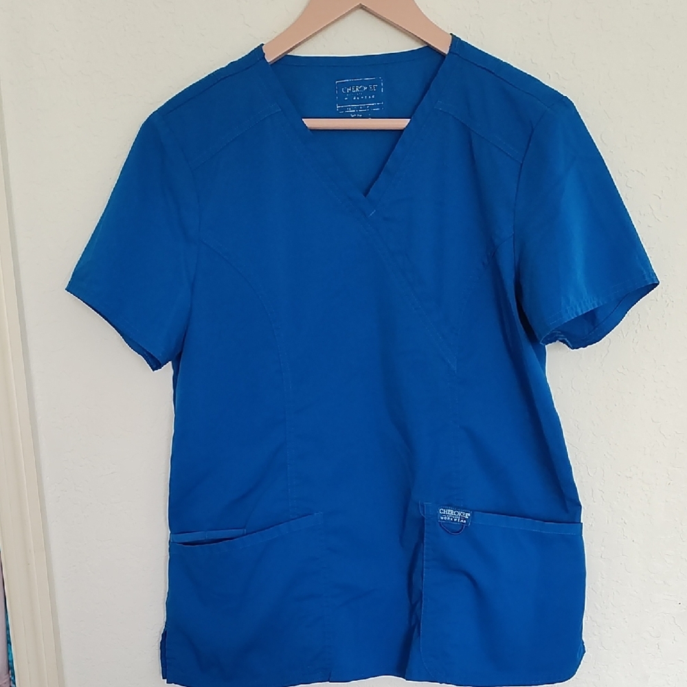 Cherokee Women's Blue V-Neck Top